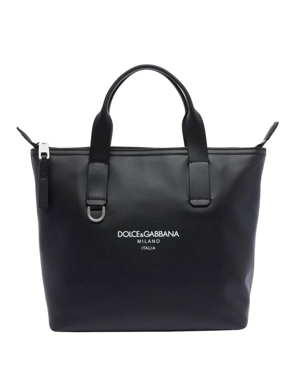 DOLCE & GABBANA: cross body bags - Small Logo Shopping Bag