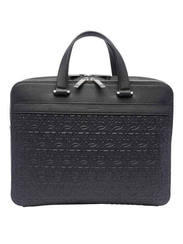 FERRAGAMO: cross body bags - Monogram Business Bag