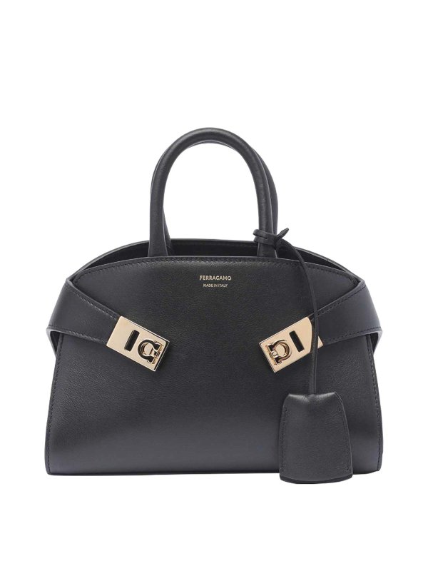 FERRAGAMO: Handtaschen - Shopper - Schwarz
