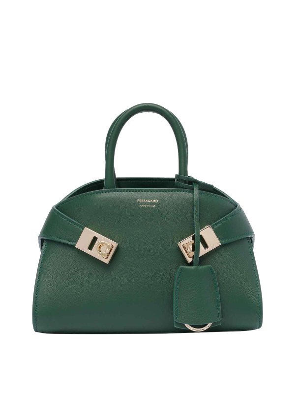 FERRAGAMO: Sacs à main - Sac Cabas - Vert
