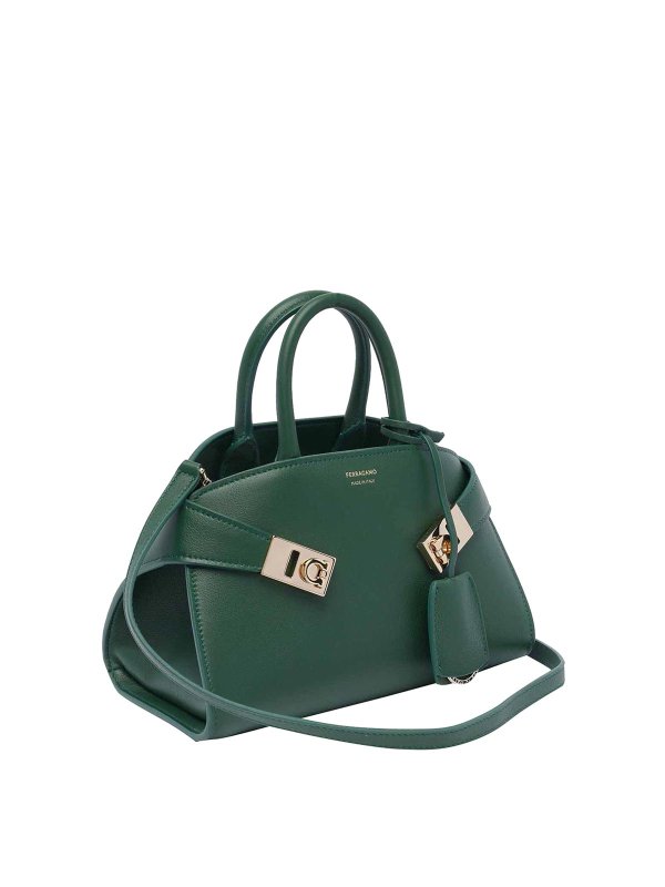 FERRAGAMO: Sacs à main online - Sac Cabas - Vert