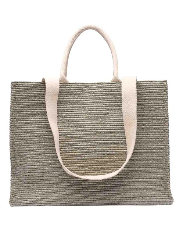 The Best Shops Marni: cross body bags - Fabric Rafia Effect Shopping Bag
