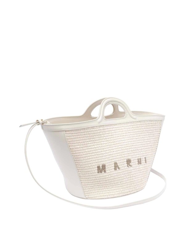 Marni: Sacs à main online - Sac Cabas - Blanc