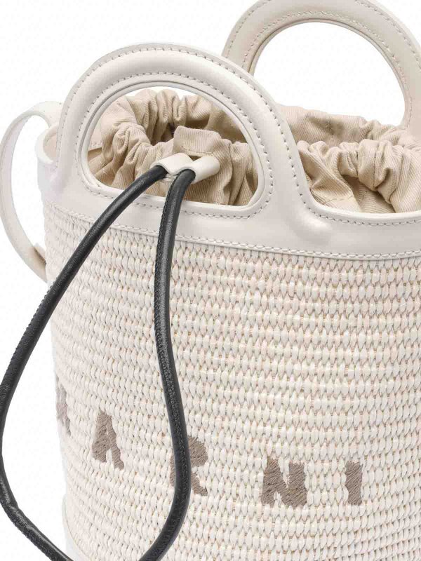 Bucket-Bag - Weiß shop online: Marni