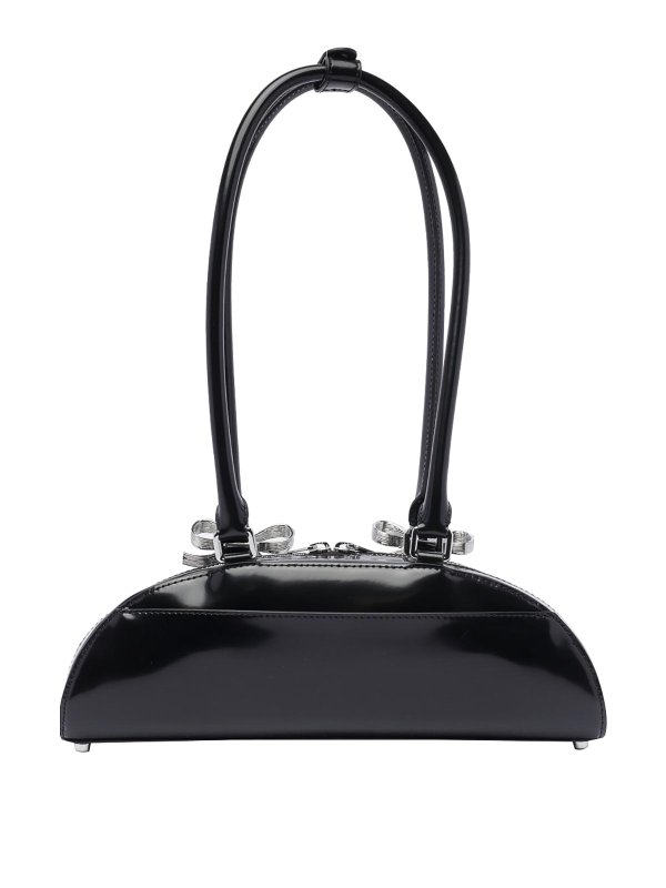 The Best Shops Self Portrait: shoulder bags - Leather Curved Shoulder Bag