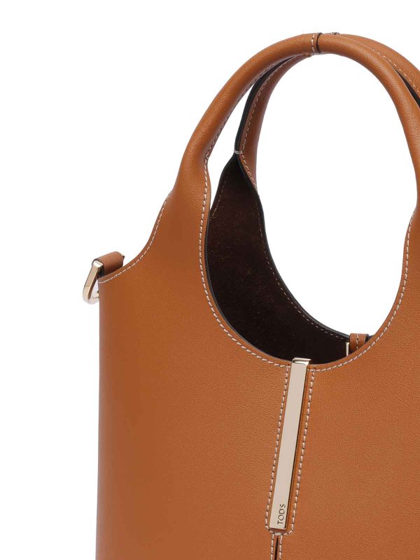 Mini Leather Shopping Tote Bag shop online: TOD