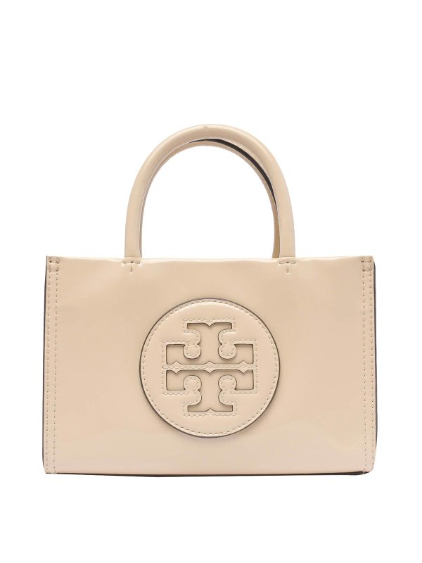 TORY BURCH: shopper - Ella Bio Patent Mini Shopping