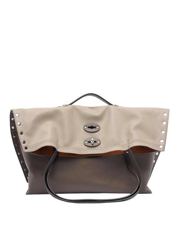 ZANELLATO: トートバッグ - トートバッグ - グレー