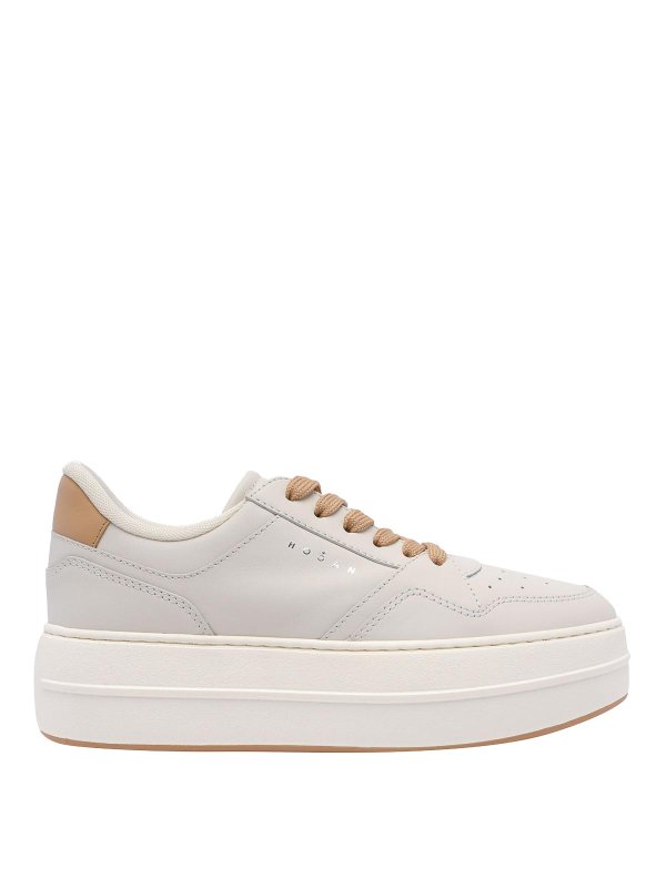 HOGAN: Chaussures de sport - Baskets - Beige