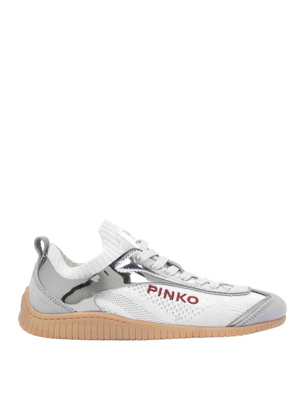Pinko: Sneaker - Sneaker - Silber
