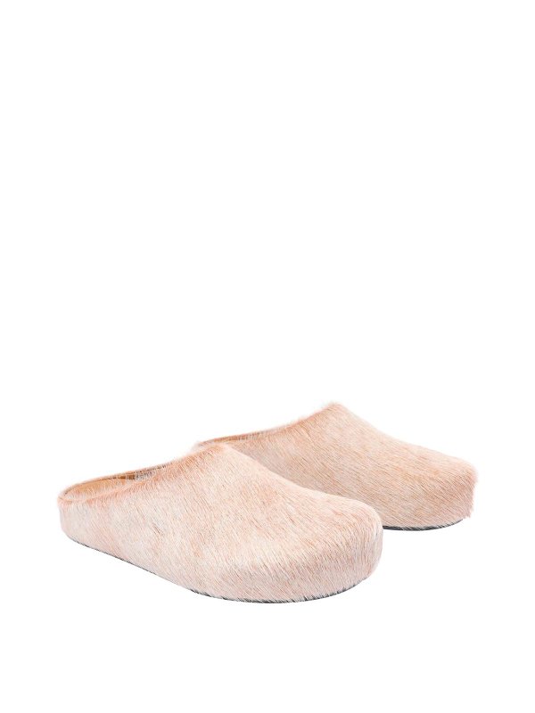 Marni: mules shoes online - Long Hair Fussbett Sabot