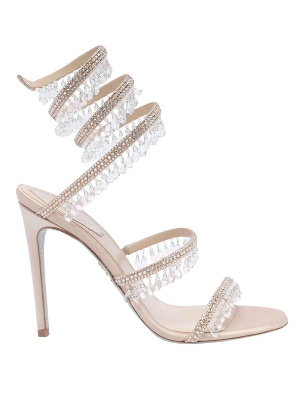 RENE CAOVILLA: Sandalen - Sandalen - Beige