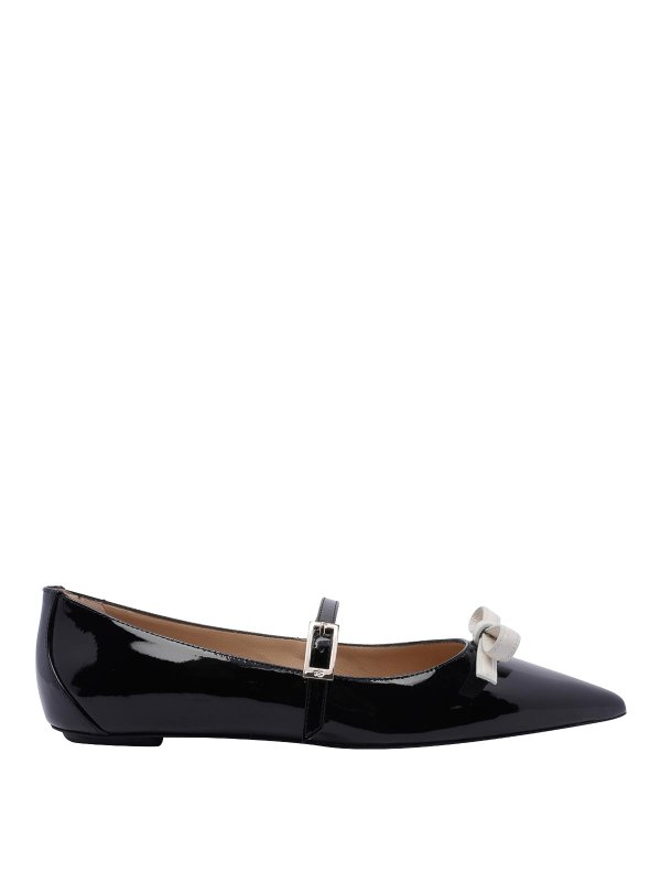 Stuart Weitzman: flat shoes - Felicity Bow Mary Jane Ballets