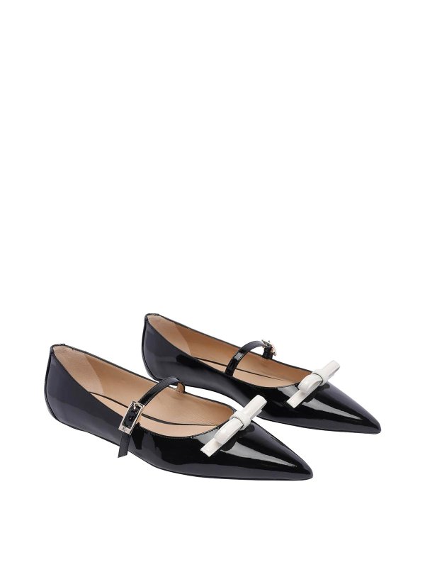 Stuart Weitzman: flat shoes online - Felicity Bow Mary Jane Ballets