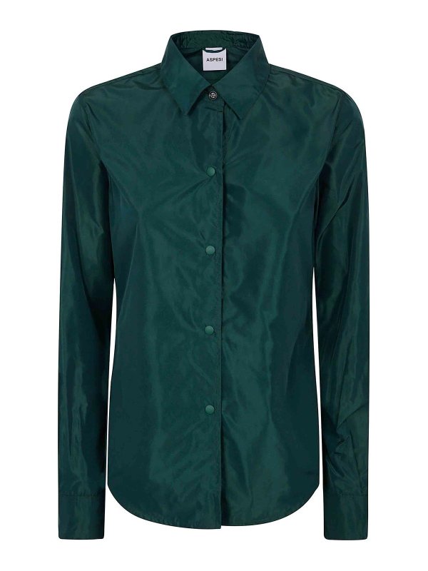 ASPESI: Camisas - Camisa - Verde