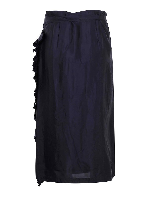 ASPESI: Knielange und Midi Röcke online - Midirock - Blau