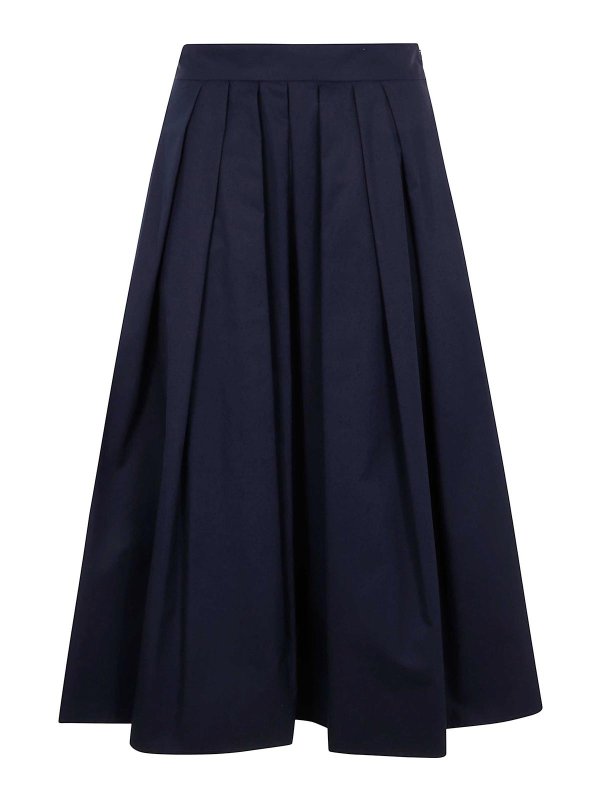 ASPESI: Knielange und Midi Röcke - Midirock - Blau