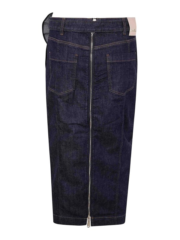 BLUGIRL: ニーレングススカート＆ミディ丈 online - ブーツカットジーンズ - ブルー