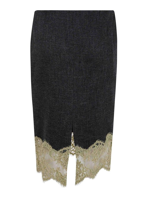 BLUMARINE: ニーレングススカート＆ミディ丈 online - 膝丈/ミディスカート - 緑