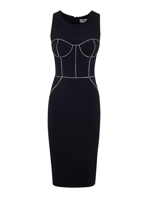 ELISABETTA FRANCHI: Vestidos media pierna - Vestido Midi - Negro