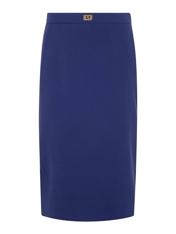 ELISABETTA FRANCHI: Knee length skirts & Midi - Pencil Midi Skirt