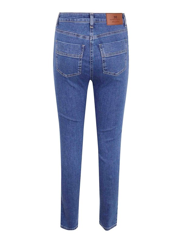 ELISABETTA FRANCHI: スキニージーンズ online - スキニージーンズ - ブルー