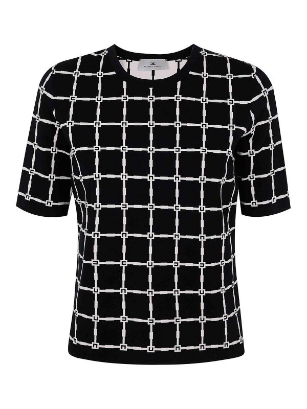 ELISABETTA FRANCHI: クルーネック - クルーネック - 黒