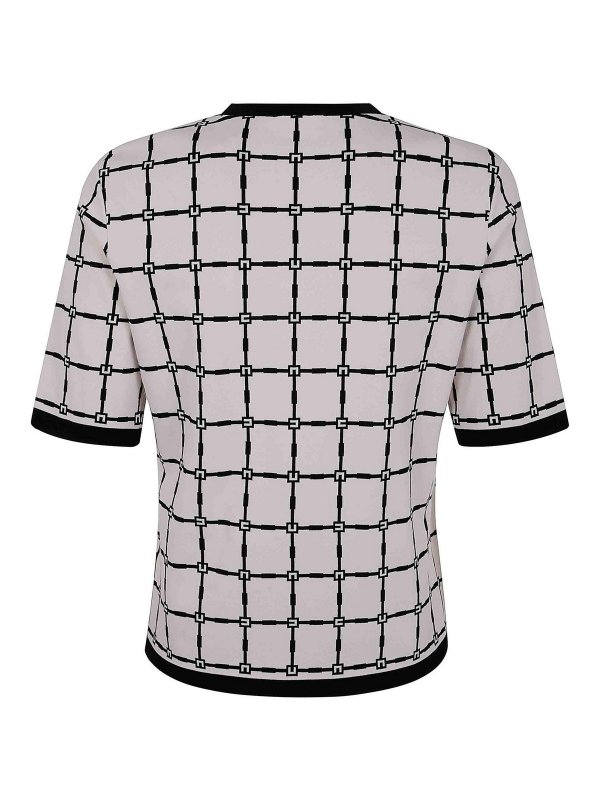 ELISABETTA FRANCHI: クルーネック online - クルーネック - 白