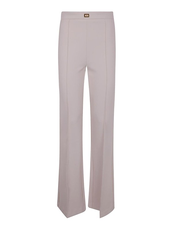 ELISABETTA FRANCHI: casual trousers - Wide Leg Classic Trousers