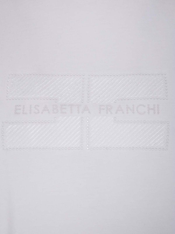 The Best Shops ELISABETTA FRANCHI: T-shirts - T-Shirt - Blanc