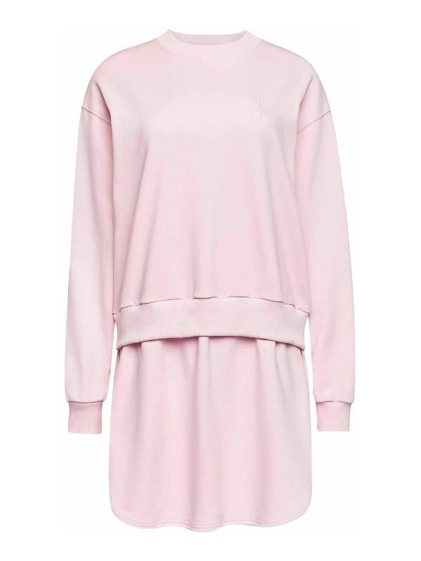 J.W. ANDERSON: abiti al ginocchio - Abito in felpa a strati