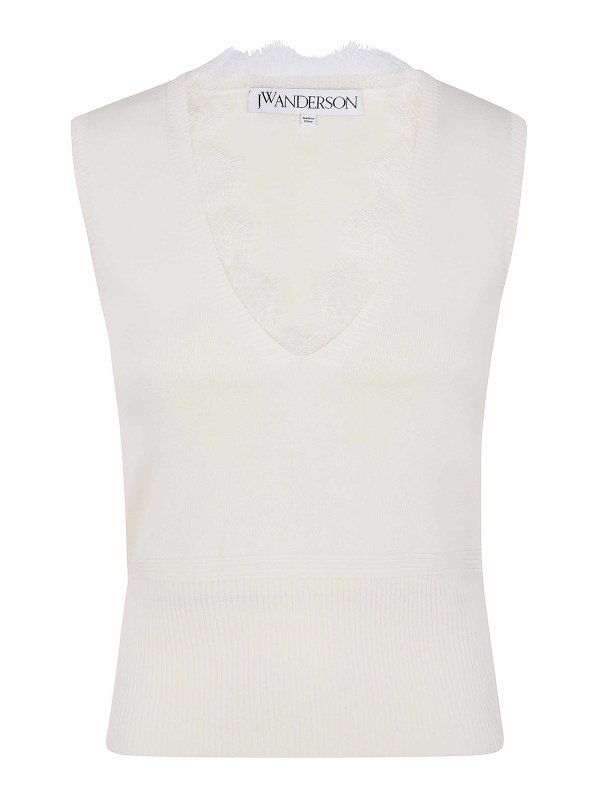 J.W. ANDERSON: Chalecos online - Chaleco - Blanco
