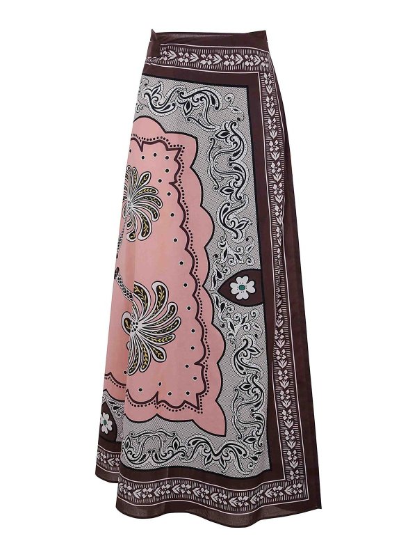 LA DOUBLEJ: ニーレングススカート＆ミディ丈 - 膝丈/ミディスカート - ピンク