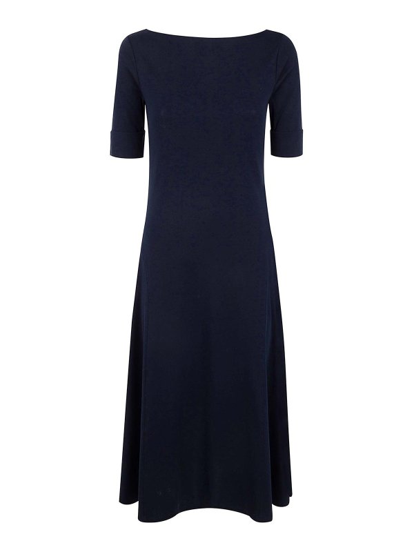 LAUREN RALPH LAUREN: Knielange Kleider - Knielanges Kleid - Blau