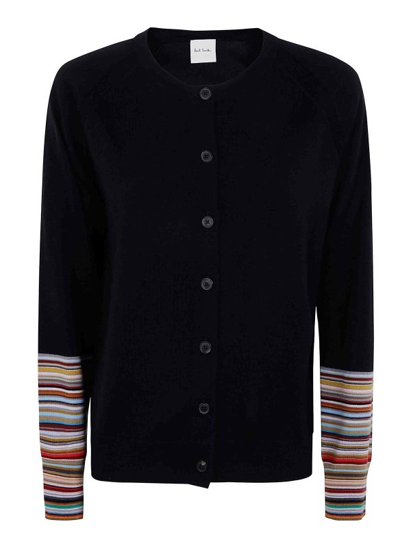 PAUL SMITH: Cardigans - Cardigan - Bleu