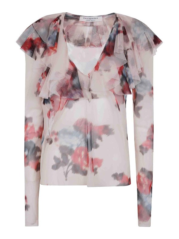 Philosophy di Lorenzo Serafini: Chemises - Chemise - Couleur Chair