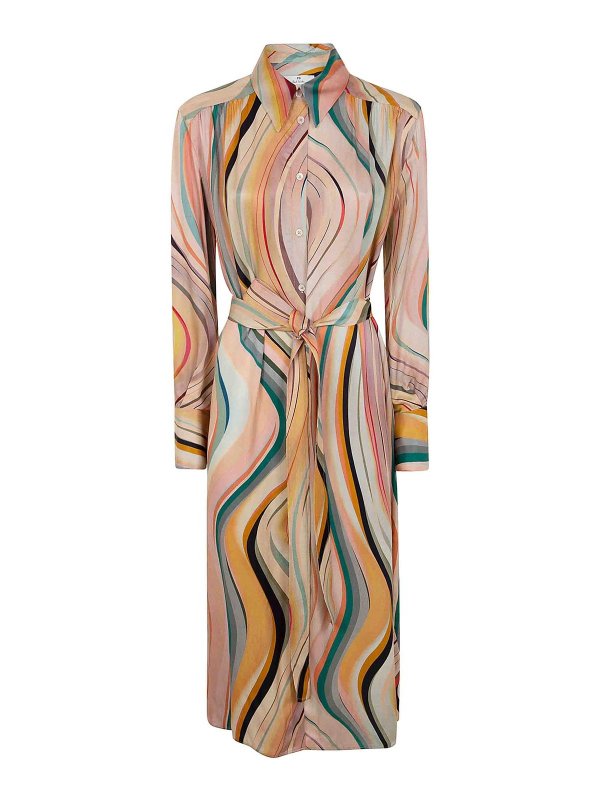 PS BY PAUL SMITH: ニーレングスドレス - 膝丈ドレス - マルチカラー