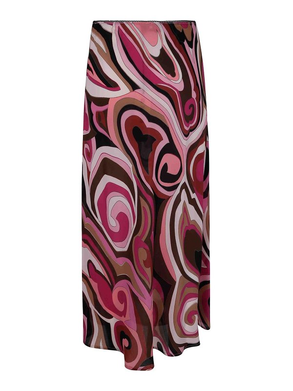 RIXO: Jupes midi et au genou online - Jupe Midi - Rose