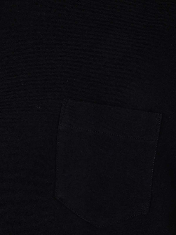 The Best Shops Sacai: t-shirts - Nylon Twill Mix Cotton Jersey T-Shirt