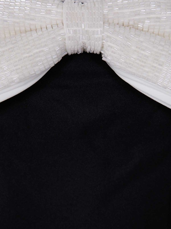 The Best Shops Self Portrait: abiti al ginocchio - Abito midi con fiocco a contrasto