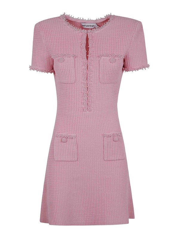 Self Portrait: Robes courtes - Robe Courte - Rose