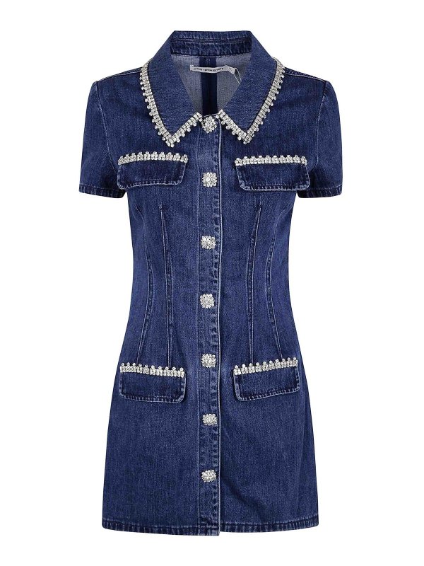 Self Portrait: Robes courtes - Robe Courte - Bleu