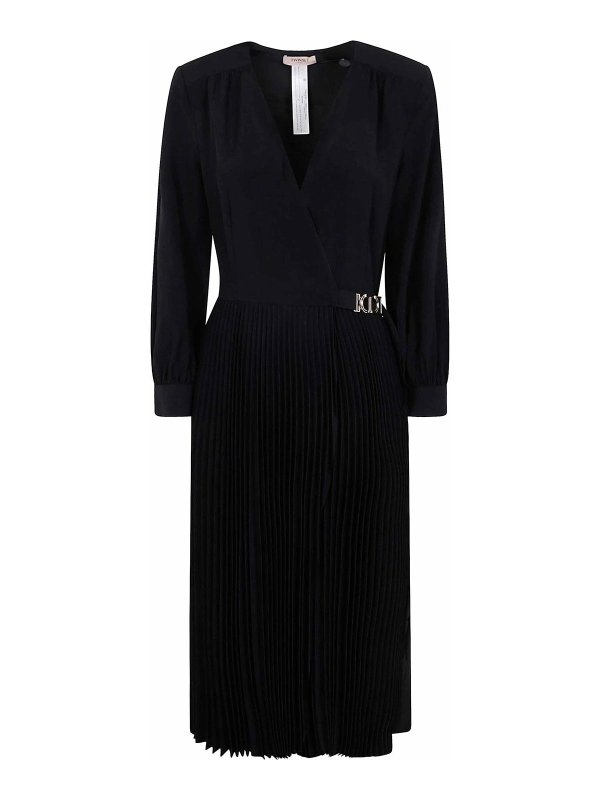 TWINSET: Robe longueur genou online - Robe Au Genou - Noir