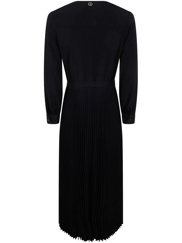 The Best Shops TWINSET: Robe longueur genou - Robe Au Genou - Noir