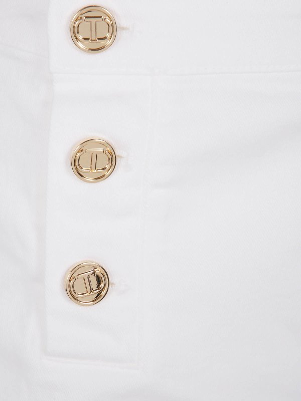 The Best Shops TWINSET: ブーツカットジーンズ - ブーツカットジーンズ - 白