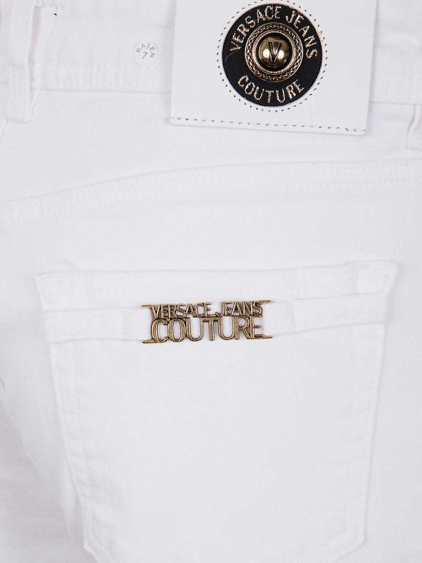 The Best Shops VERSACE JEANS: jeans dritti, a sigaretta - Gamba larga slim elasticizzata a 5 tasche
