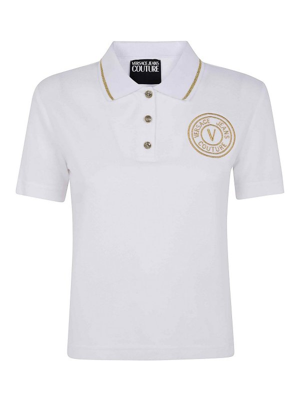 VERSACE JEANS: ポロシャツ - ポロシャツ - 白