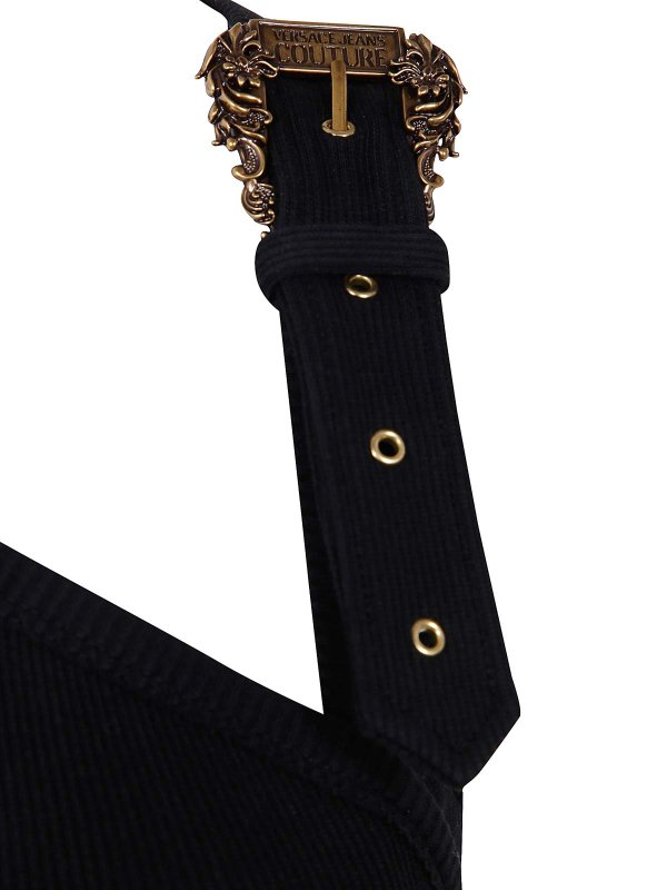 The Best Shops VERSACE JEANS: Tops y camisetas sin mangas - Top - Negro