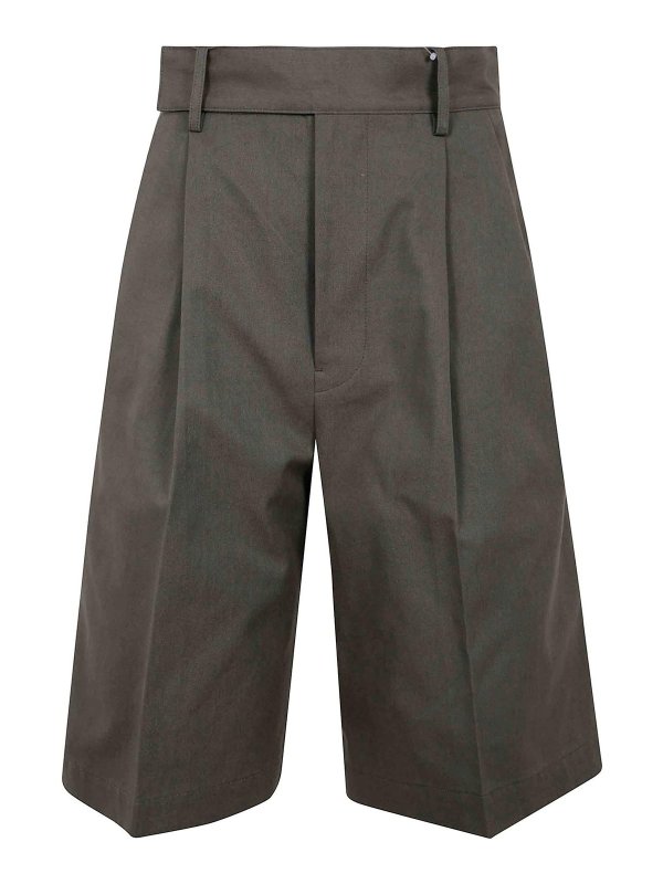 YOHJI YAMAMOTO: pantaloni shorts - Pantaloni corti R-4Tuck