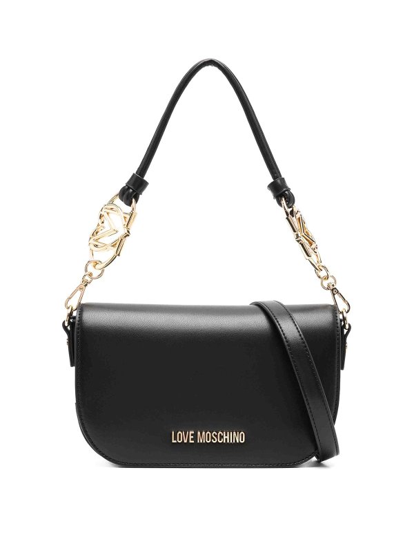 LOVE MOSCHINO: クロスボディバッグ - クロスボディバッグ - 黒